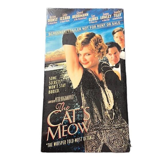 The Cat's Meow VHS Sealed Screener Kirsten Durst Crime Drama 2002 NEW Vintage - Picture 1 of 7